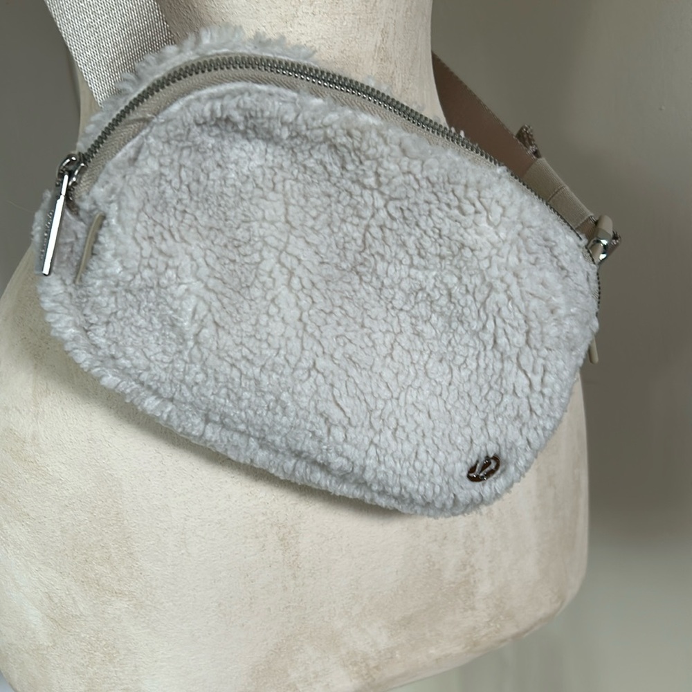 Lululemon Crossbody belt bag in fleece or Sherpa